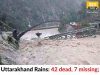 Uttarakhand Rains: 42 dead, 7 missing; CM Dhami announces compensation for affected families